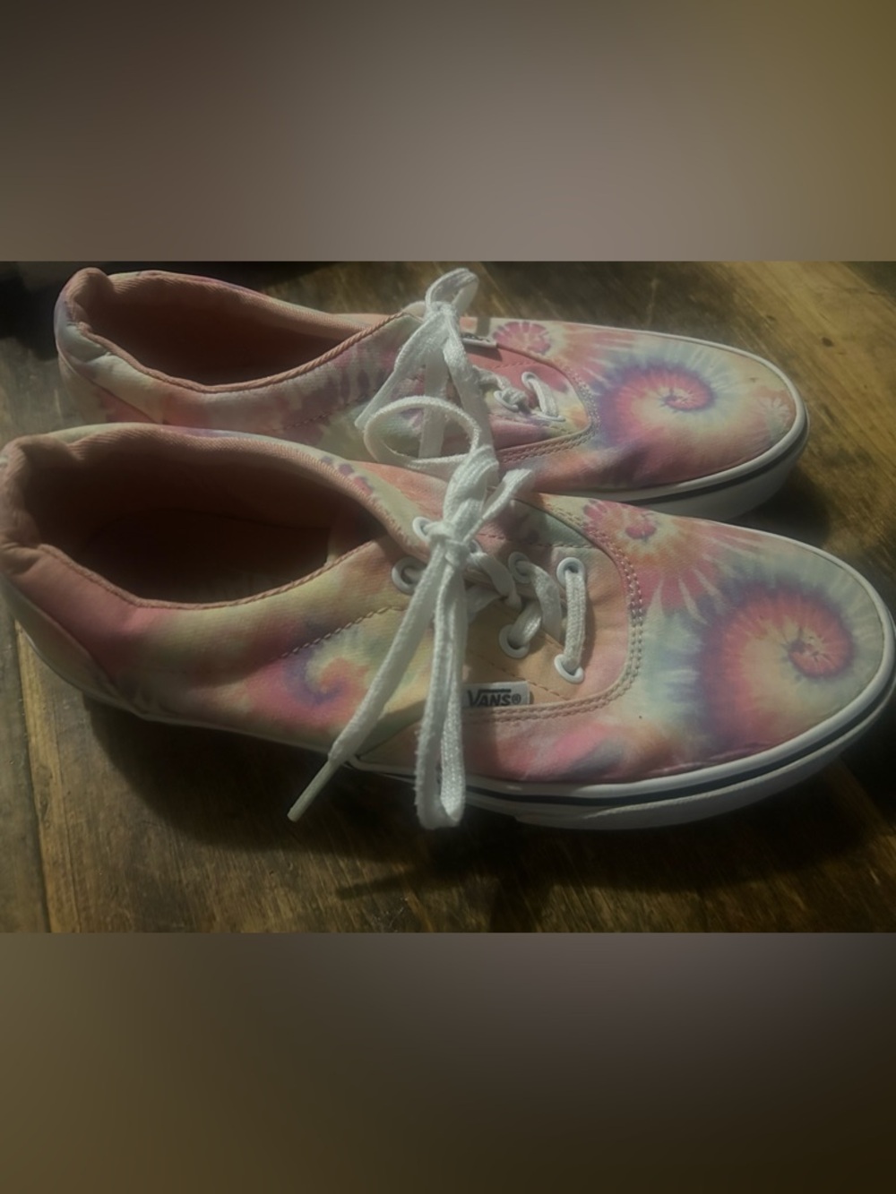 Vans Womens Size 8 Doheny  Tie Dye Low Top Lace Up Casual Sneakers 721356
